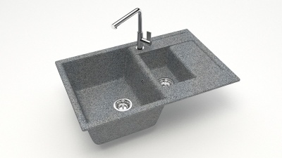 Изображение товара Мойка матовая Карельский Камень Blondi 210/Q8 (755*500мм) темно-серая в Миди Лтд