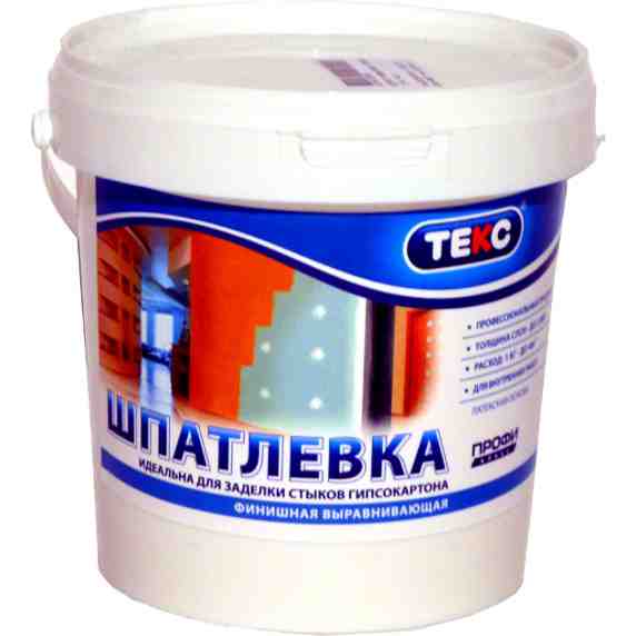 Шпатлевка латексная ТЕКС Профи 1,5кг  (18шт/уп) - фото в Миди Лтд Изображение товара Шпатлевка латексная ТЕКС Профи 1,5кг  (18шт/уп) в Миди Лтд