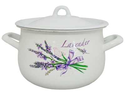 Кастрюля эмаль белая 4,8л Лаванда Р-50155Б/4ДЭК (4шт/уп) Х - фото в Миди Лтд Изображение товара Кастрюля эмаль белая 4,8л Лаванда Р-50155Б/4ДЭК (4шт/уп) Х в Миди Лтд
