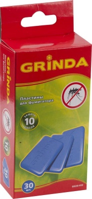 Изображение товара Пластины для фумигатора GRINDA 30шт (8шт/уп) в Миди Лтд