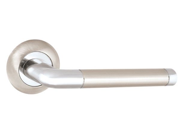 Ручки дверные REX TL SN/CP-3 матовый никель/хром - фото в Миди Лтд Изображение товара Ручки дверные REX TL SN/CP-3 матовый никель/хром в Миди Лтд