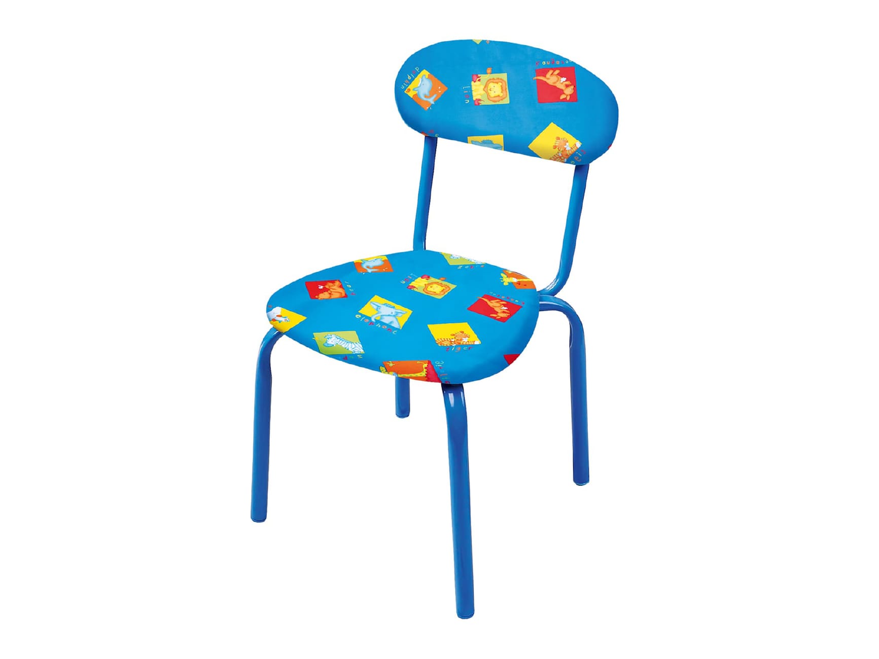 Стул детский NIKA зверята на синем СТУ5/2 - фото в Миди Лтд Изображение товара Стул детский NIKA зверята на синем СТУ5/2 в Миди Лтд