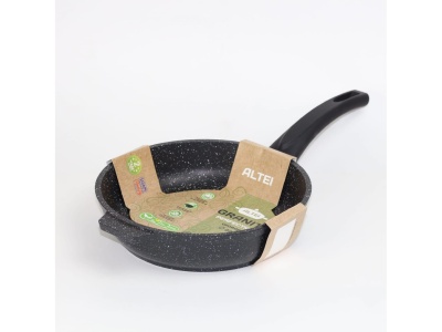 Сковорода Granit Perfection black 22см АП несъемная ручка АЛТЕЙ (8шт/уп) - фото в Миди Лтд Изображение товара Сковорода Granit Perfection black 22см АП несъемная ручка АЛТЕЙ (8шт/уп) в Миди Лтд