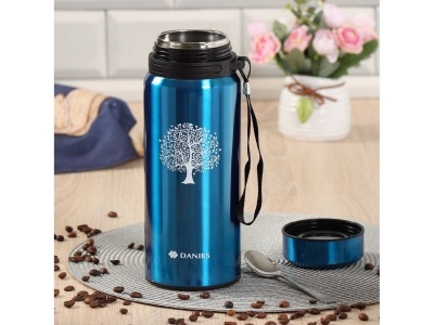 Изображение товара Термос нерж сталь 1л (SL-100DD-1) широкая горловина Daniks Синий (40шт/уп) в Миди Лтд