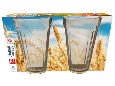 Изображение товара Стакан Скандинавский стиль Микс 250мл 2шт (20шт/уп) Х в Миди Лтд