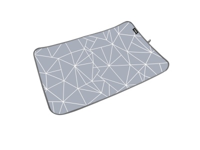 Коврик для глажки белья NIKA 75х55 с линиями на сером - фото в Миди Лтд Изображение товара Коврик для глажки белья NIKA 75х55 с линиями на сером в Миди Лтд