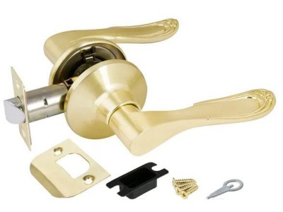 Изображение товара Замок ручка Золото матовое без ключа, без фиксатора 6030 SВ-P в Миди Лтд