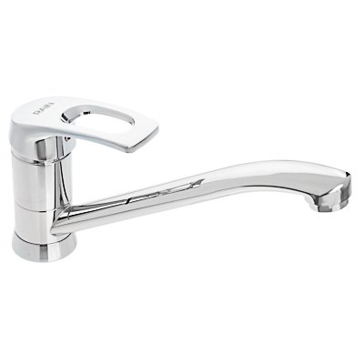 Смеситель для кухни длинный плоский излив,картридж 40мм,гайка,латунь хром RAIN Платина - фото в Миди Лтд Изображение товара Смеситель для кухни длинный плоский излив,картридж 40мм,гайка,латунь хром RAIN Платина в Миди Лтд