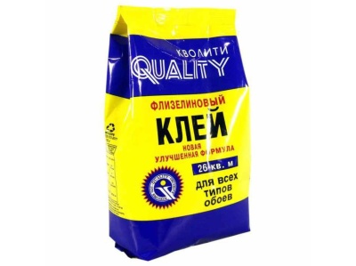 Изображение товара Клей обойный флизелиновый "Quality" в мягкой пачке 200гр (30шт/уп) в Миди Лтд