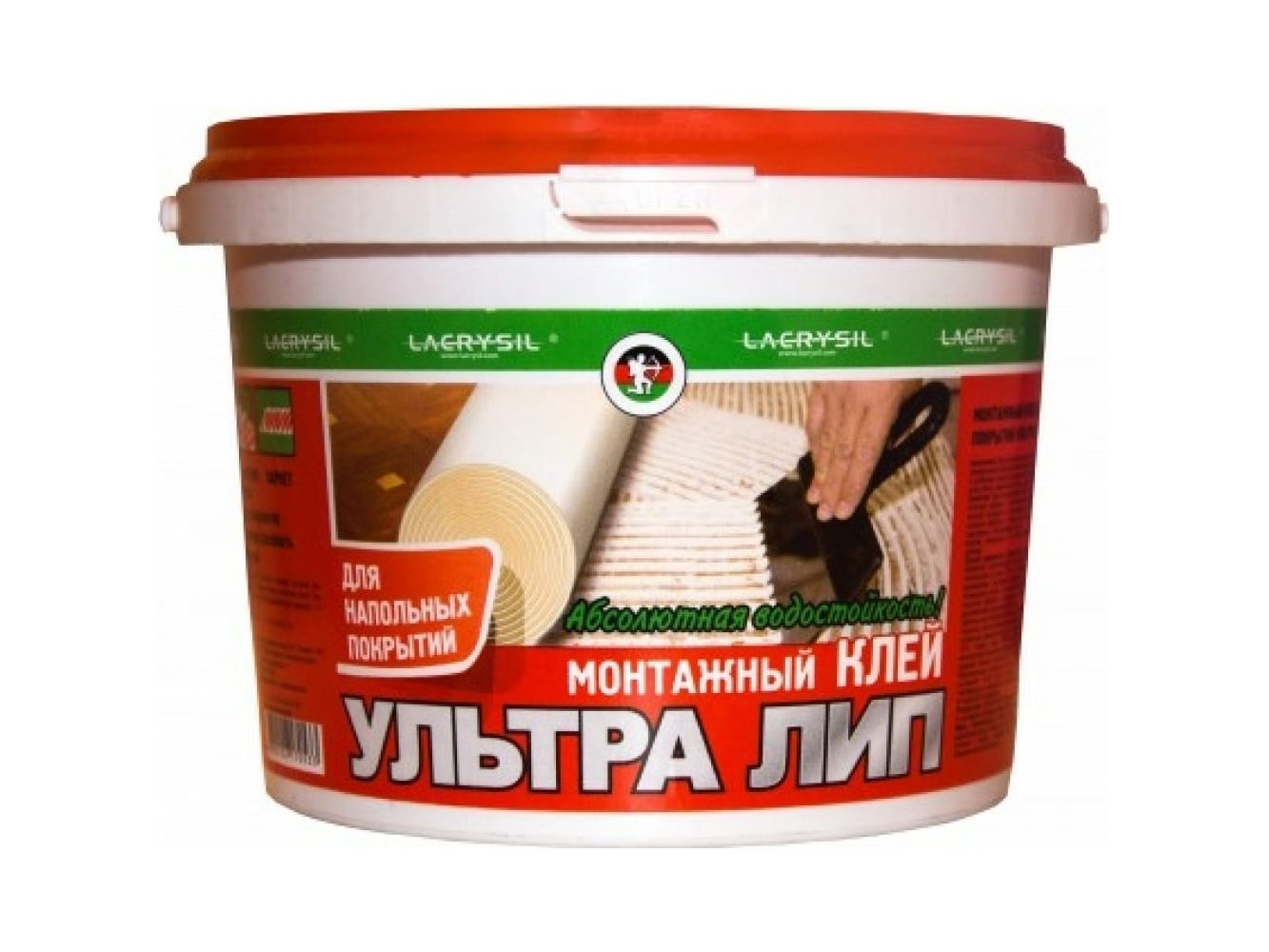 Изображение товара Монтажный Клей Ультра ЛИП для напольных покрытий 1 кг LACRYSIL (8шт/кор) в Миди Лтд