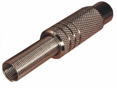 Изображение товара Разъем штекер TV никель с пружиной в Миди Лтд