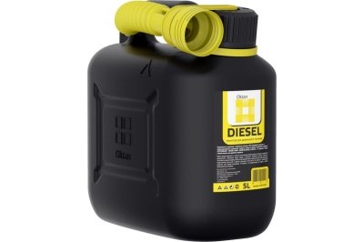 Изображение товара Канистра ГСМ Oktan  5л Дизель цвет Черный (12шт/уп) в Миди Лтд
