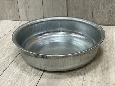 Таз оцинкованный цельнотянутый 12л (5шт/уп) - фото в Миди Лтд Изображение товара Таз оцинкованный цельнотянутый 12л (5шт/уп) в Миди Лтд