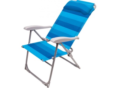 Изображение товара Кресло-шезлонг NIKA 750x590x1090 синее Х в Миди Лтд