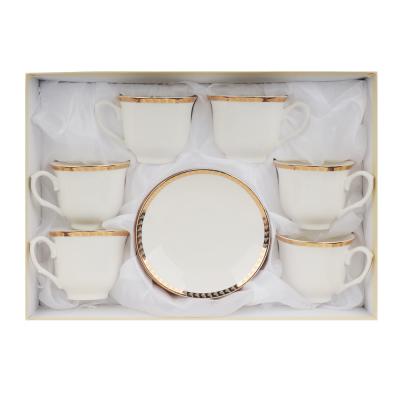 Чайный набор костяной фарфор 12 предм               ХХ - фото в Миди Лтд Изображение товара Чайный набор костяной фарфор 12 предм               ХХ в Миди Лтд