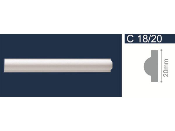 Инжекционный молдинг 20*2м  C18/20 (уп-265шт) - фото в Миди Лтд Изображение товара Инжекционный молдинг 20*2м  C18/20 (уп-265шт) в Миди Лтд