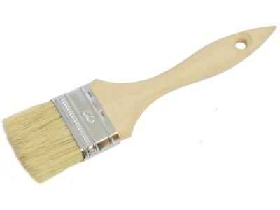 Изображение товара Кисть плоская Хобби искусственная щетина 50мм (12шт/уп) в Миди Лтд