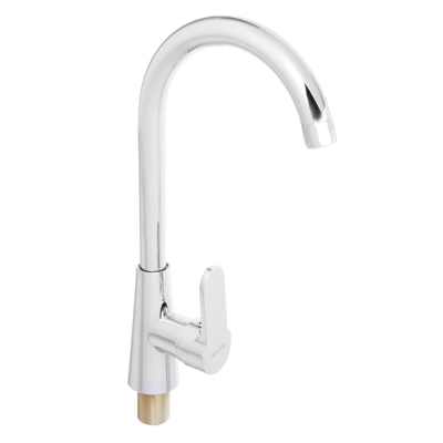 Изображение товара Смеситель для кухни Klabb высокий поворотный излив 40мм 1R25/1 с подводкой хром в Миди Лтд