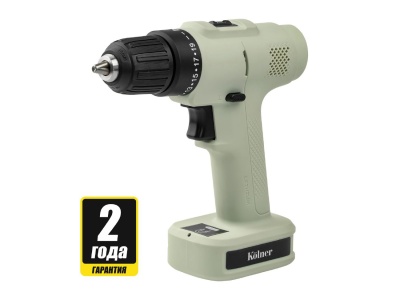 Дрель-шуруповерт аккумуляторная Kolner KCD 12В 0-650 об/мин 20Нм 2Ач (зеленый) - фото в Миди Лтд Изображение товара Дрель-шуруповерт аккумуляторная Kolner KCD 12В 0-650 об/мин 20Нм 2Ач (зеленый) в Миди Лтд