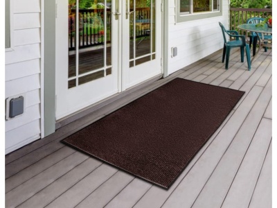 Коврик влаговпитывающий ребристый Стандарт коричневый (1,2*2,5м) - фото в Миди Лтд Изображение товара Коврик влаговпитывающий ребристый Стандарт коричневый (1,2*2,5м) в Миди Лтд
