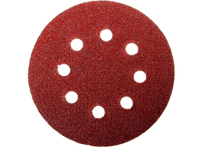 Изображение товара Круг абразивный на велюр осн зер 320 d125  8 отв (5шт/уп) в Миди Лтд