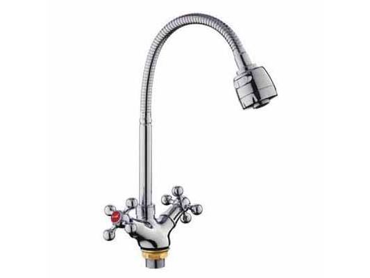 Изображение товара Смеситель для кухни пружинный большой аэратор 1,2 кер 24шл гайка 4319 Fmark в Миди Лтд