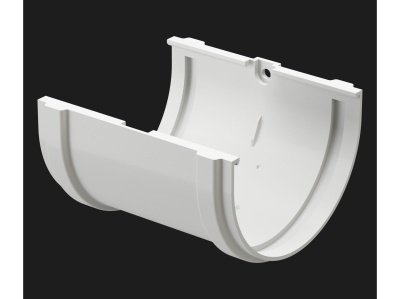 Соединитель желобов DOCKE Premium Пломбир диаметр 120 мм - фото в Миди Лтд Изображение товара Соединитель желобов DOCKE Premium Пломбир диаметр 120 мм в Миди Лтд