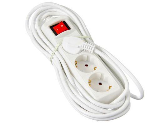 Изображение товара Удлинитель 3 гнезда 3х1,0мм. 2,5м              ХХ в Миди Лтд