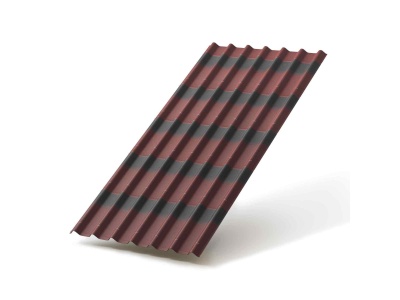 Ондулин черепица красная (1.95х0.96) (300шт/пал) - фото в Миди Лтд Изображение товара Ондулин черепица красная (1.95х0.96) (300шт/пал) в Миди Лтд
