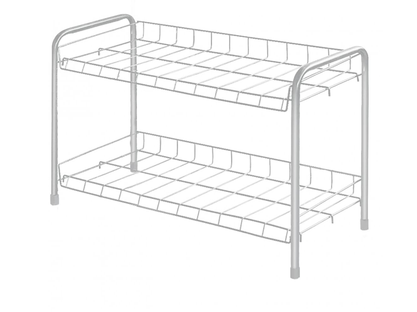 Изображение товара Этажерка NIKA 660х280х440 матовая серая в Миди Лтд