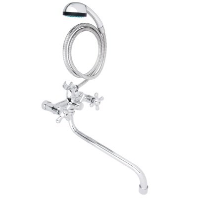 Изображение товара Смеситель для ванны СоюзКран с душем круглый излив двухвентельный 30мм SK2012 хром в Миди Лтд