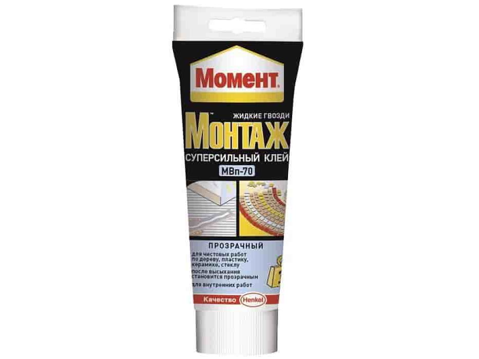 Изображение товара Момент Монтаж Суперсильный Прозрачный МВп-70 185гр (12шт/уп) в Миди Лтд