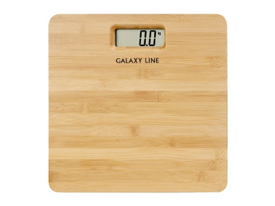 Изображение товара Весы напольные электронные GALAXY LINE GL 4809 максимальная нагрузка 180кг бамбуковая платформа в Миди Лтд