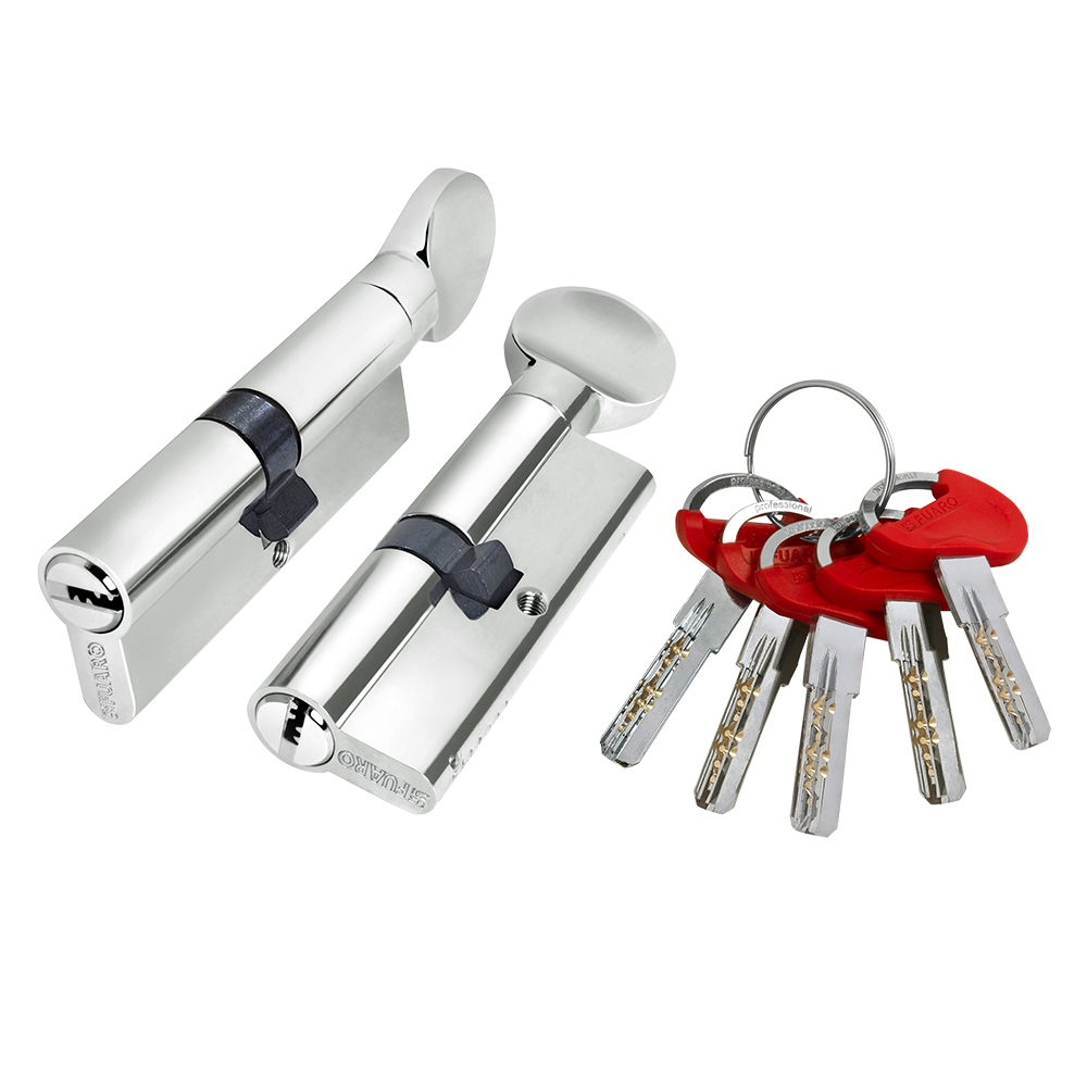 Цилиндр. механизм D-PRO502-8/80mm (35+10+35) CP хром 5ключей +1  Х - фото в Миди Лтд Изображение товара Цилиндр. механизм D-PRO502-8/80mm (35+10+35) CP хром 5ключей +1  Х в Миди Лтд