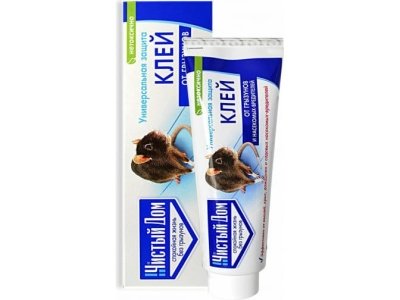 Клей от грызунов Чистый дом 130гр 03-425 (24шт/кор) - фото в Миди Лтд Изображение товара Клей от грызунов Чистый дом 130гр 03-425 (24шт/кор) в Миди Лтд