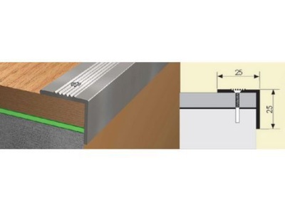 Угол 25*25 0,9 алюминий - фото в Миди Лтд Изображение товара Угол 25*25 0,9 алюминий в Миди Лтд