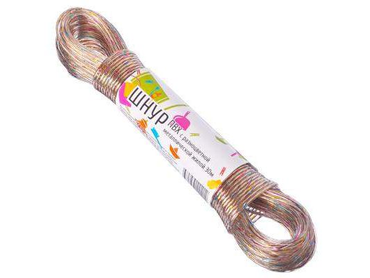 Шнур с разноц.метал. жилой 30 м,0,2 см             ХХ - фото в Миди Лтд Изображение товара Шнур с разноц.метал. жилой 30 м,0,2 см             ХХ в Миди Лтд