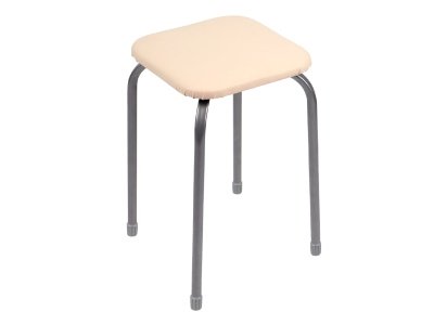 Табурет Эконом NIKA 450х450х460мм слоновая кость - фото в Миди Лтд Изображение товара Табурет Эконом NIKA 450х450х460мм слоновая кость в Миди Лтд