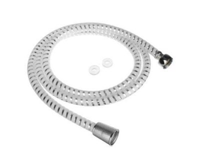 Шланг для душа 150см,1/2"(Имп)-1/2" (Имп) ПВХ, латунь, серебристо-белый - фото в Миди Лтд Изображение товара Шланг для душа 150см,1/2"(Имп)-1/2" (Имп) ПВХ, латунь, серебристо-белый в Миди Лтд
