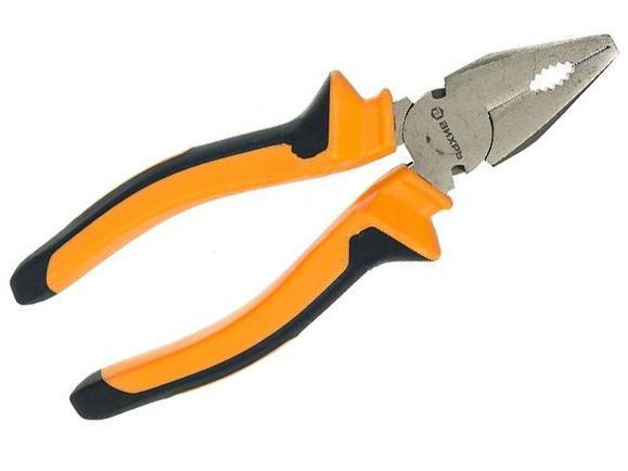 Изображение товара Пассатижи 160мм Вихрь никелирован. двухкомпонентные рукоятки в Миди Лтд