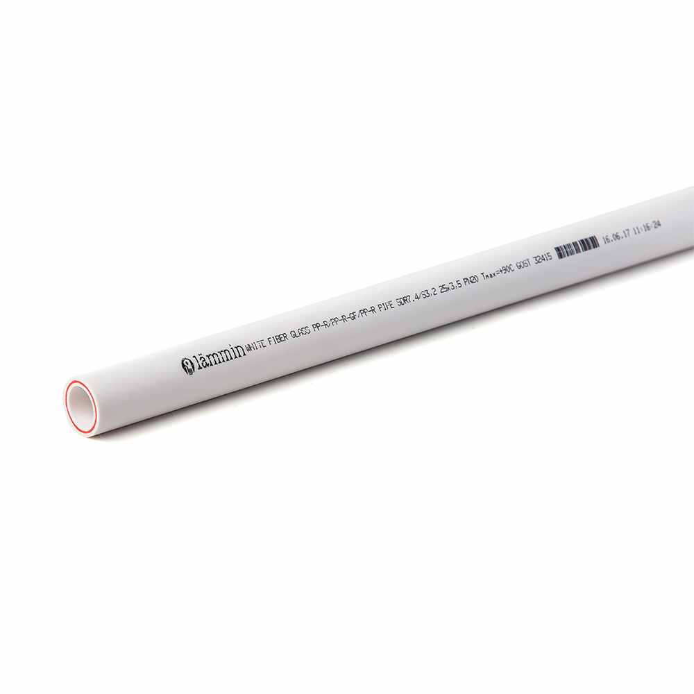 Изображение товара Труба полипропиленовая 20*2,8 хол/гор/водоснабжения, армир.стекловолокном PN 20 Lammin (4метра)  в Миди Лтд