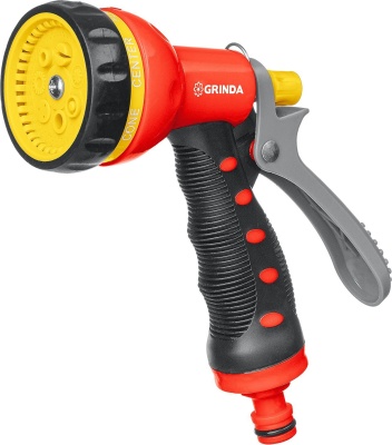 Изображение товара Пистолет GRINDA T-7 поливочный 7 режимов пластик с TPR в Миди Лтд