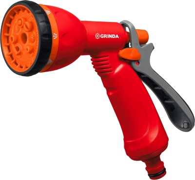 Изображение товара Пистолет GRINDA P-8 поливочный 8 режимов пластик в Миди Лтд