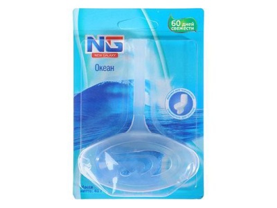 Освежитель для унитаза подвесной Океан 40гр (24шт/кор) - фото в Миди Лтд Изображение товара Освежитель для унитаза подвесной Океан 40гр (24шт/кор) в Миди Лтд