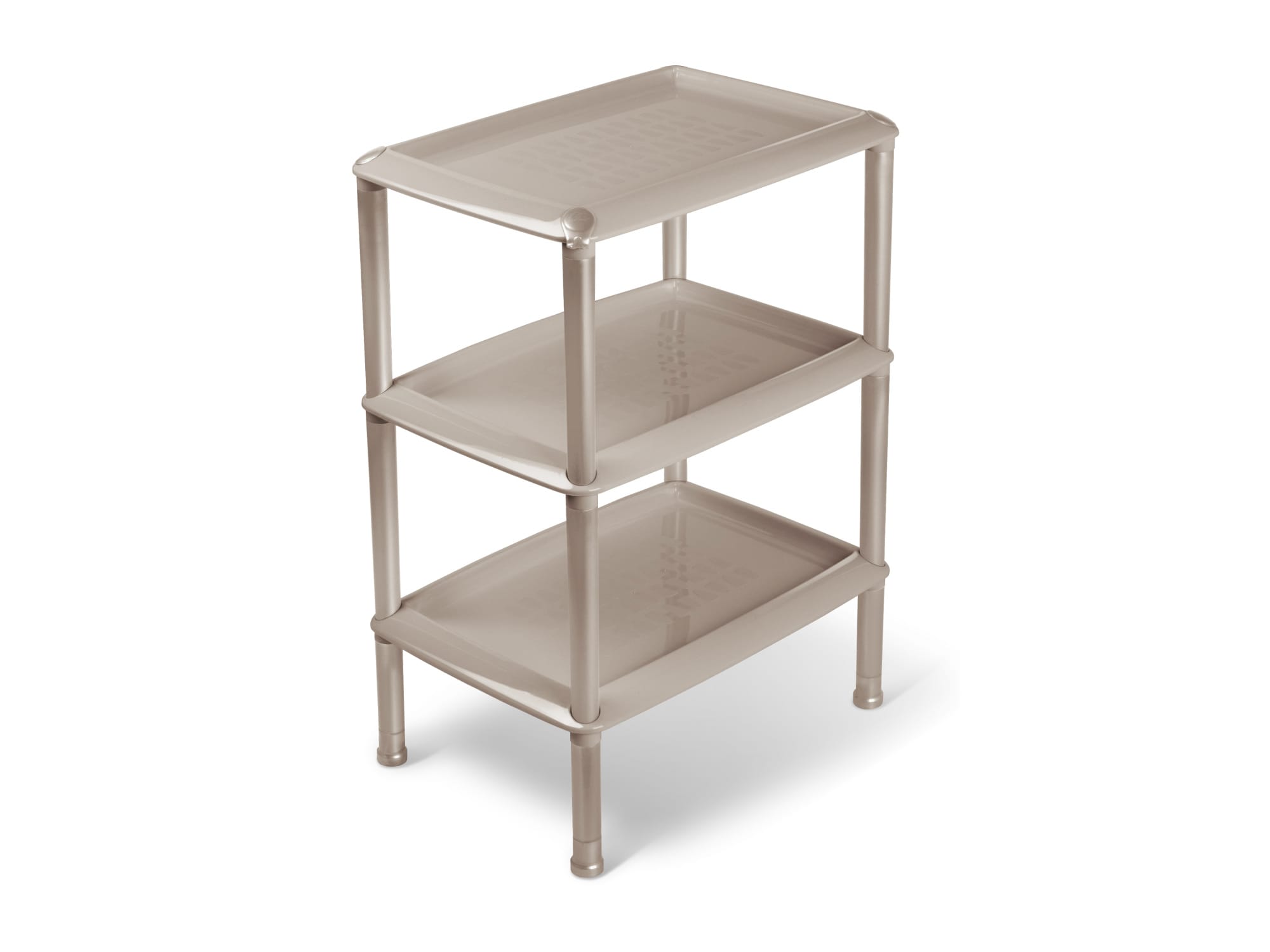 Изображение товара Этажерка универсальная ДЖЕТТА 3 полки коричнево-серая (4шт/уп) в Миди Лтд