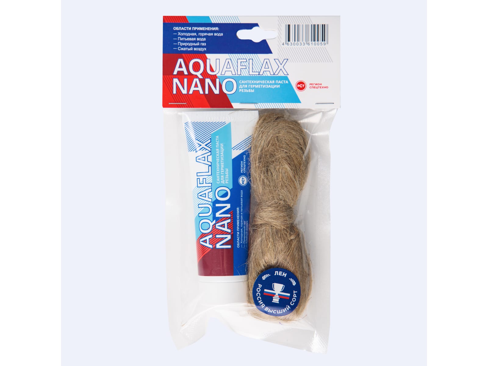 Изображение товара Набор AguaflaxNano паста 80гр тюбик + 20гр лён (25шт/уп) в Миди Лтд