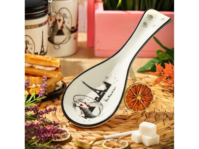 Изображение товара Подставка для ложки доломит Daniks Ля Мур Эффель (72шт/уп) в Миди Лтд