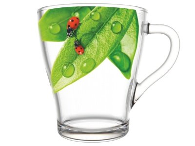 Изображение товара Кружка для чая Зеленый лист 250мл (20шт/уп) в Миди Лтд