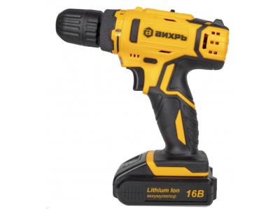 Дрель-шуруповерт аккумуляторная ДА-16Л-2К Вихрь - фото в Миди Лтд Изображение товара Дрель-шуруповерт аккумуляторная ДА-16Л-2К Вихрь в Миди Лтд