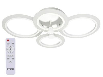 Изображение товара Светильник светодиодный Feron AL5900 Сycles с пультом ДУ 72Вт 3000-6500К 4700лм IP20 в Миди Лтд